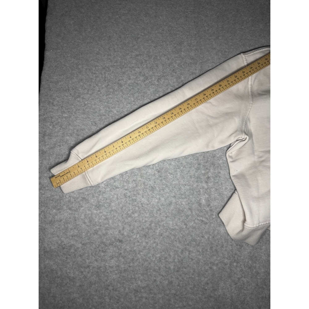Abercrombie & Fitch Premium Polished White S Collard sweatshirt Preppy Coastal - Picture 9 of 10
